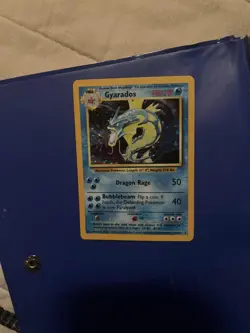 Pokemon Gyarados Card 6/102 Base Set with White Ink Error Misprint - Image 2