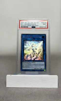 Yugioh - Black Luster Soldier Soldier of Chaos GFTP-EN132 1st Ghost Rare PSA 9 - Image 1
