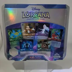 Lorcana TCG Rise of the Floodborn Disney 100 Collectors Edition Gift Set In Hand - Image 1