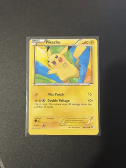 MISCUT ERROR Pikachu 50/149 Common BW Boundaries Crossed Pokemon Card NM - Image 1