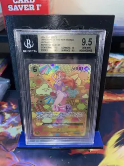 One Piece Card OP08-106 Nami SP Special Parallel BGS 9.5 GEM MINT Japanese JP - Image 1