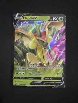 Flapple V #18/163 Pokemon Card Sword & Shield Battle Styles Holo Rare Eng 2021 - Image 1