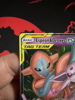 Espeon & Deoxys GX 72/236 Pokemon TCG Card From Unified Minds NM See Pics - Image 2