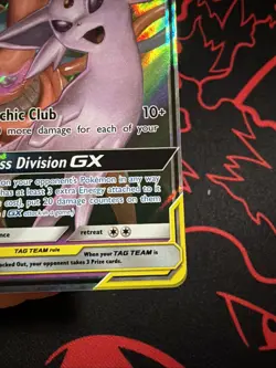Espeon & Deoxys GX 72/236 Pokemon TCG Card From Unified Minds NM See Pics - Image 4
