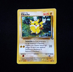 Vintage Pikachu Card ITA - 60/64 Expansion Set Jungle Unlimited overall Good - Image 1