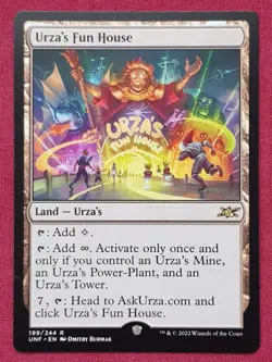 Magic The Gathering UNFINITY URZA'S FUN HOUSE land card MTG - Image 1