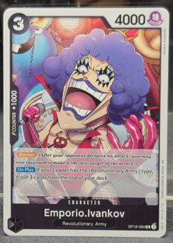 OP12-084 Emporio Ivankov Uncommon Legacy of the Master One Piece Near Mint Card - Image 1