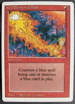 MTG Red Elemental Blast | Revised | NM | Vintage | Red Counterspell | - Image 3