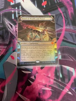 MTG - SWORD OF WEALTH AND POWER - SHOWCASE FOIL - NM - MYTHIC - BIG - Image 1
