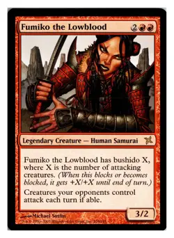 Fumiko the Lowblood 104 R Betrayers of Kamigawa LP - Image 1