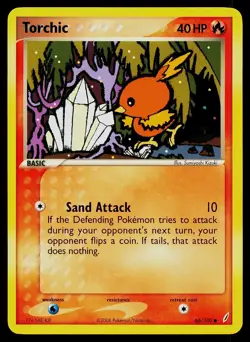 Pokemon Card Torchic 66/100 Crystal Guardians Common - Image 1