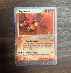 The Pokemon Company Magmar ex 100/109 Ruby & Sapphire Holo Ultra Rare 90HP Eng - Image 1