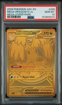 2026 POKEMON ASC EN-ASCENDED HEROES MEGA HYPER RARE MEGA DRAGONITE EX PSA 10 - Image 1