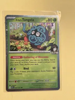 Erika's Tangela (Cosmo Holo) 007/217 Pokemon Ascended Heroes Exclusive Promo - Image 1