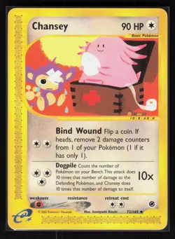 Chansey Uncommon Pokemon Expedition 072/165 MP - Image 1