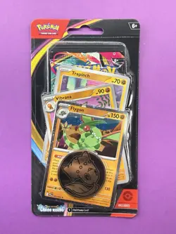 Pokemon Chaos Rising Checklane Single Pack Blister Flygon/Vibrava/Trapinch/Coin - Image 1