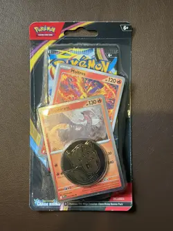 RARE Pokemon Chaos Rising Mega Evolution Blister Pack w/Moltres and Reshiram - Image 1