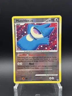 Pokemon TCG Munchlax Rising Rivals Reverse Holo 69/111 2009 (MP) - Image 1