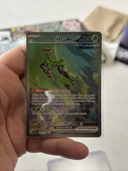 Pokemon TCG Iron Leaves ex 203/162 Temporal Forces Special Illustration Rare NM - Image 1
