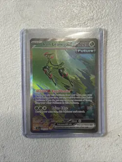 Pokemon TCG Iron Leaves ex 203/162 Temporal Forces Special Illustration Rare NM - Image 3