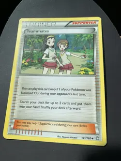 Teammates 141/160 Pokemon TCG XY Primal Clash Regular Uncommon - Image 1