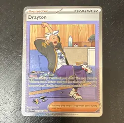 Pokemon TCG Drayton Trainer Special Illustration 172/131 Sv: Prismatic Evolution - Image 1