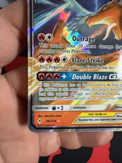 Reshiram & Charizard GX 20/214 Tag Team From Unbroken Bonds Pokemon TCG NM - Image 5