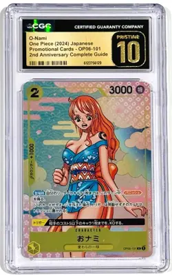 2024 One Piece O-Nami 2nd Anniversary OP06-101 Promo CGC 10 Pristine Japanese - Image 1