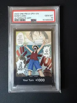 2022 One Piece OP01 Romance Dawn Don!! Alternate Art - PSA 10 - Image 1