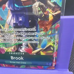 Bandai Brook OP15-032 SR Alt Art Holo Character 6000 Power Cost 6 Eng One Piece - Image 2