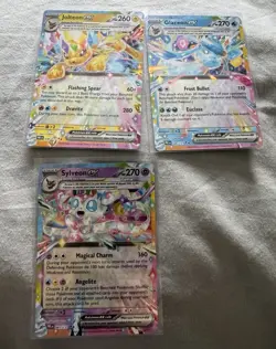 Pokemon TCG Prismatic Evolutions 3-Card Lot Jolteon/Glaceon/Sylveon ex - Image 1