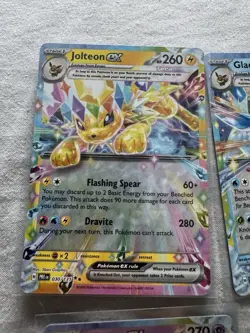 Pokemon TCG Prismatic Evolutions 3-Card Lot Jolteon/Glaceon/Sylveon ex - Image 3