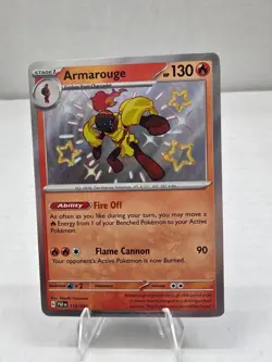 Pokemon Card TCG: Armarouge - 115/091 - SV: Paldean Fates (PAF) Shiny Rare NM - Image 1