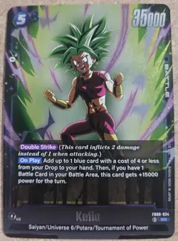 Kefla Super Rare FB08-034 Saiyan Pride Booster 08 Dragon Ball Fusion World Card - Image 1