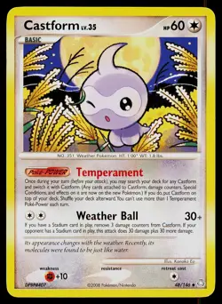 Pokemon Card Castform 48/146 Legends Awakened Uncommon - Image 1