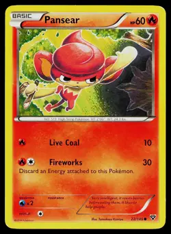 Pokemon Card Pansear 22/146 XY Common - Image 1
