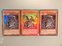 yugioh 3X Dark Armed Dragon GLD2-EN031 Gold Rare LIMITED ED Near Mint Play Set - Image 3