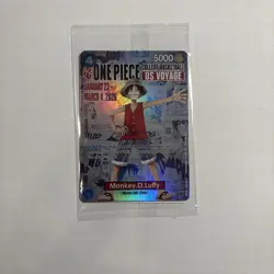 Monkey.D.Luffy College Basketball US Voyage P-055 One Piece Promo Card- SEALED - Image 1