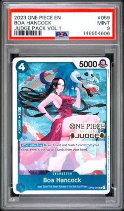 2023 ONE PIECE JUDGE PACK VOLUME 1 059 BOA HANCOCK PSA 9 MINT - Image 1