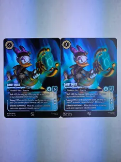 Disney Lorcana Daisy Duck X 2 Paranormal Investigator Set Championship Non Foil - Image 1