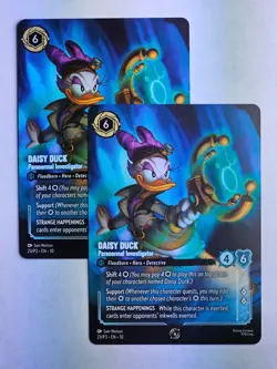 Disney Lorcana Daisy Duck X 2 Paranormal Investigator Set Championship Non Foil - Image 3