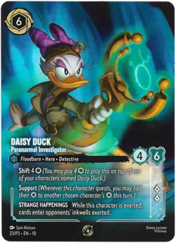 Disney Lorcana Daisy Duck X 2 Paranormal Investigator Set Championship Non Foil - Image 5