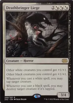 200/331 DEATHBRINGER LIEGE RARE DOUBLE MASTERS 2022 MTG CARD - Image 1