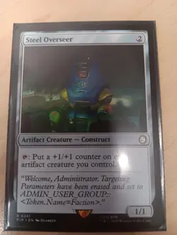 Steel Overseer 241 Rare Universes Beyond: Fallout Magic: The Gathering Near Mint - Image 1