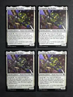 Leonardo, Big Brother - TMT x4 (Playset) MINT MTG Magic - Image 1