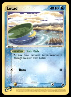 Lotad 66 100 C Sandstorm Pokemon MP - Image 1