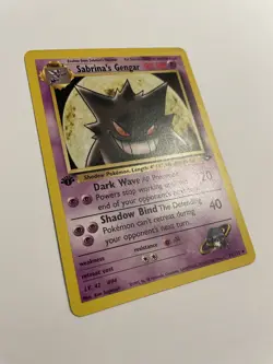 Pokemon MP Non-Holo Sabrina's Gengar 1st Edition Rare 29/132 Gym Challenge - Image 2
