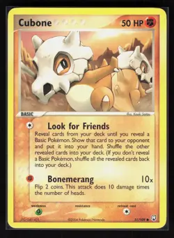 Cubone Common Pokemon Team Rocket Returns 51/109 MP - Image 1