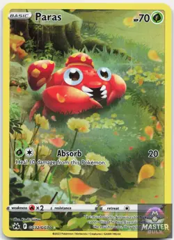 Paras GG32/GG70 Holo Crown Zenith Galarian Gallery Pokemon NM - Image 1