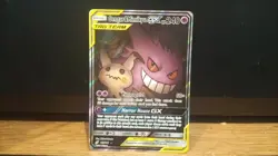 Pokemon Sun & Moon Team Up Gengar Mimikyu GX 165/181 Alternate Art - Image 1